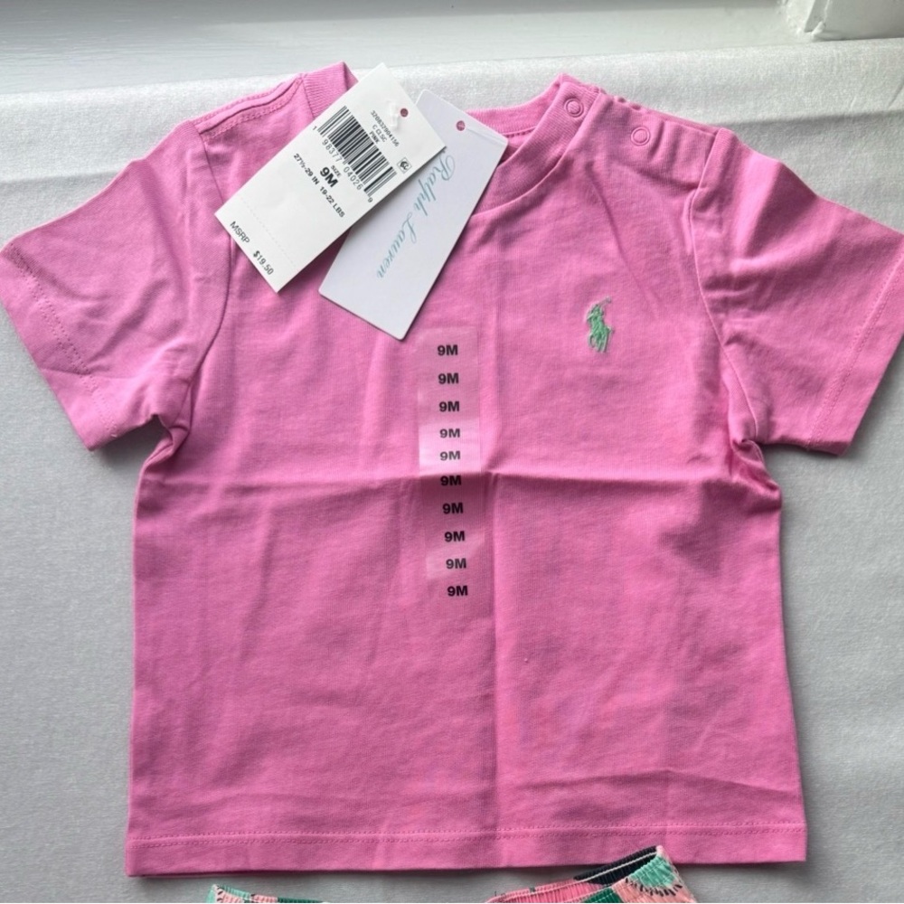Ralph Lauren Pink Short Sleeve Kids Tee